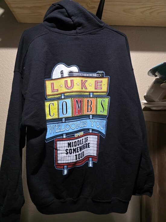 Luke Combs Other - luke combs tour hoodie Size XL Unisex Adult Black Jacket